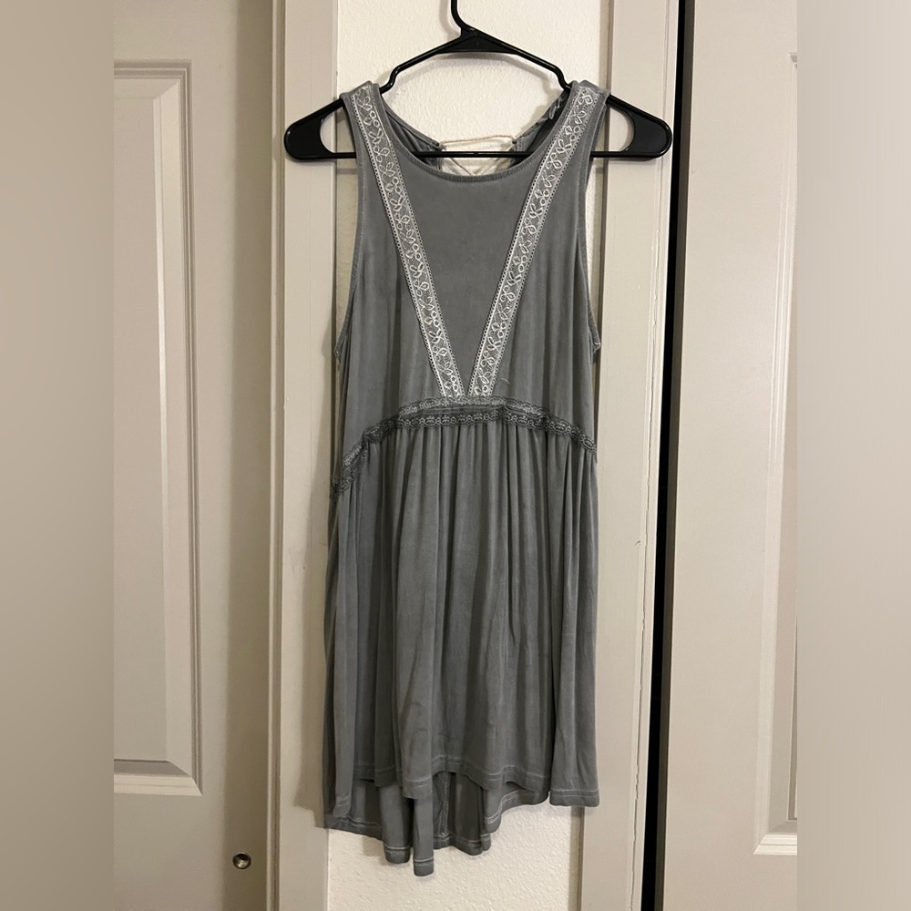 Grey Boho Dress